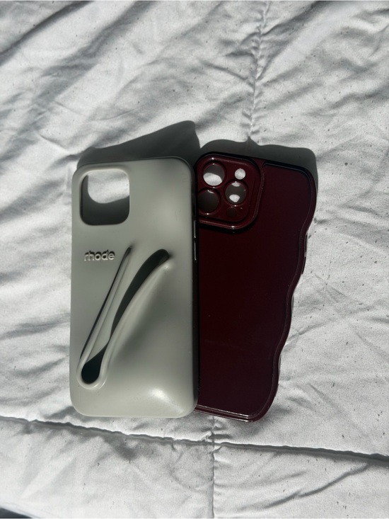 RHODE Other - Silicone Phone Case with Strap - Light Gray